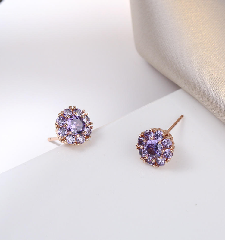 "Spinning Stars" Clavicle Jewelry Set — Stainless Steel Spinning Necklace, Ring, and Earrings, Inlaid with Zircon; Durable and Exceptionally Stylish.